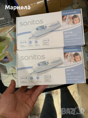 Ушен термометър със сменяема защитна капачка / Sanitas SFT 53