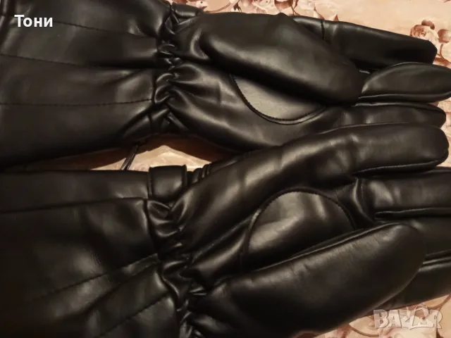 Винтидж Мъжки Дълги Кожени Ръкавици Нови , снимка 17 - Ръкавици - 47817372