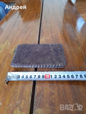 Стар кожен портфейл,портмоне #7, снимка 2 - Антикварни и старинни предмети - 33854045