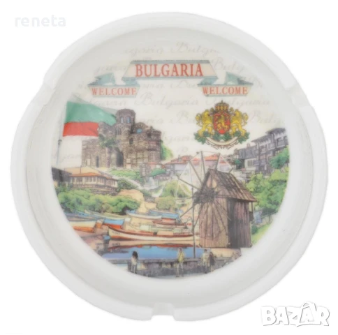 Пепелник, Български забележителности, Керамична, 10 см, снимка 1