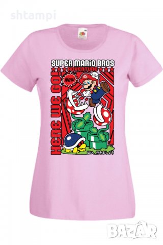 Дамска тениска Super Mario Bros,Анимация,игра,Празник,Повод., снимка 10 - Тениски - 37946292