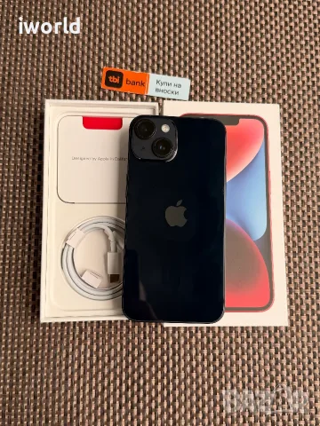 100% батерия🔋  iPhone 14  ❗️лизинг от 18€/мес  ❗️midnight black черен  ❗️ КАТО НОВ ❗️ 128gb, снимка 4 - Apple iPhone - 56016583