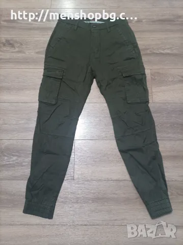 Ватиран карго панталон - каки, снимка 1