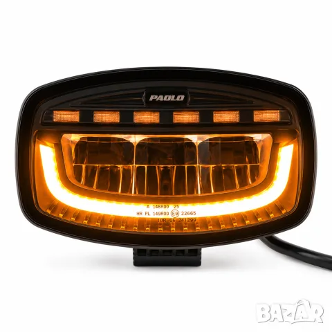 LED халоген 60W 12-24V с Amber предупредителна светлина, снимка 3 - Аксесоари и консумативи - 55871013