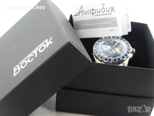 ВОСТОК АМФИБИЯ АВТОМАТИЧЕН ref: 14032Г - GMT - “КОСМОДАЙВЕР”- “ЗЕМЛЯНИН” 2 - ЛИМИТИРАН - 730 бр., снимка 5 - Мъжки - 52043602