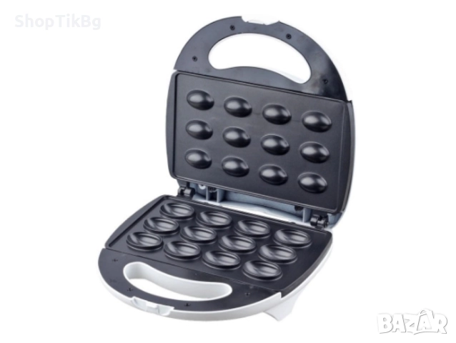 Уред за сладки орехчета Rosberg, 800W, За 12 сладки, Незалепващи плочи, Бял/Черен, снимка 2 - Други стоки за дома - 51678996