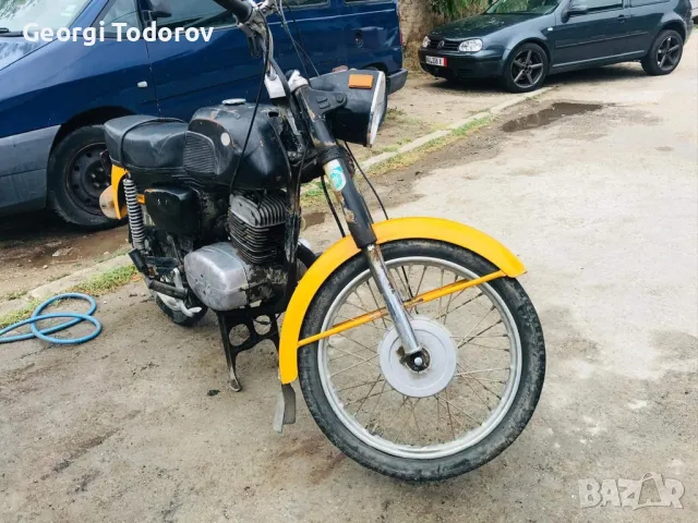 Чз мотоциклет в оригинален вид. Без документи и не е пален скоро! , снимка 1