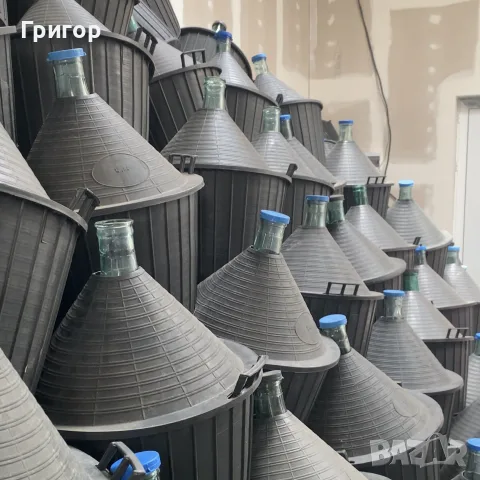 СТЪКЛЕНИ ДАМAДЖАНИ ЗА ВИНО И РАКИЯ , снимка 4 - Други стоки за дома - 55853954