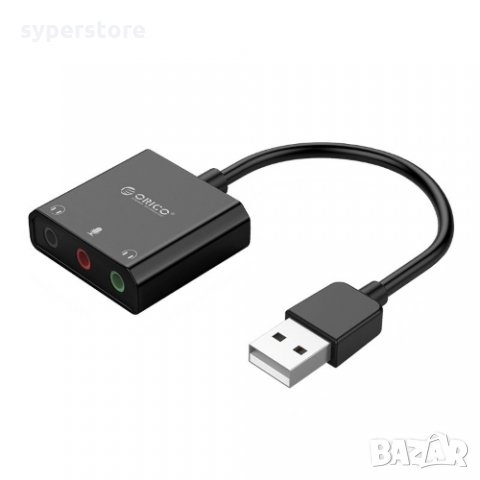 Звукова карта на USB Orico SKT3-BK-BP - USB Sound Card External, снимка 1 - Други - 35490264