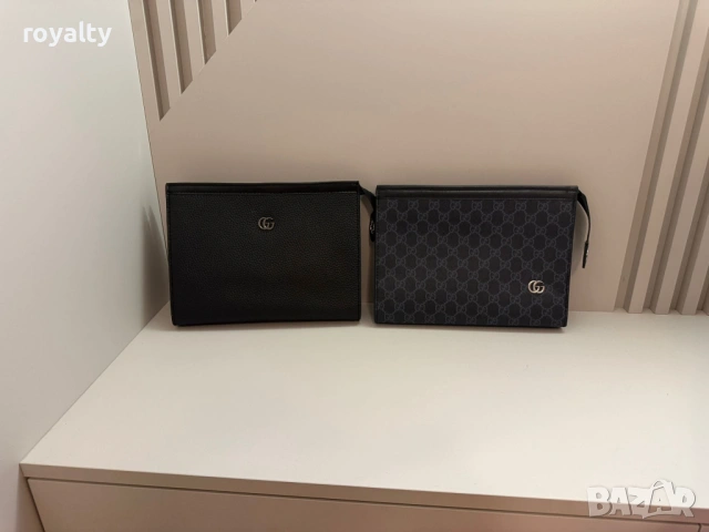 Gucci Кожено Клъч Портмоне Гучи Два Цвята 