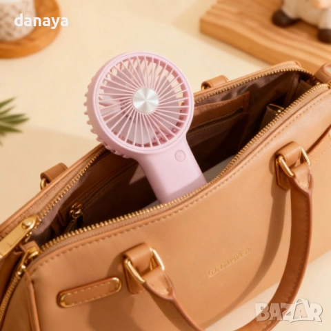 6631 Мини вентилатор със стойка за телефон, USB, 19 см, снимка 5 - Вентилатори - 54364927