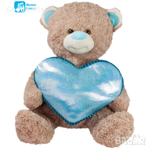 Плюшено мече със Сърце и Звук I Love You, 50см, снимка 3 - Плюшени играчки - 47620770