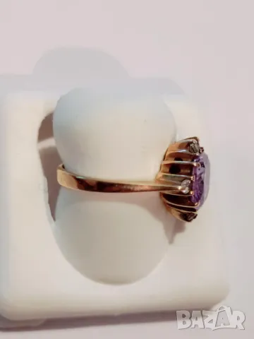 *златен пръстен 42904-5, снимка 2 - Пръстени - 47949476