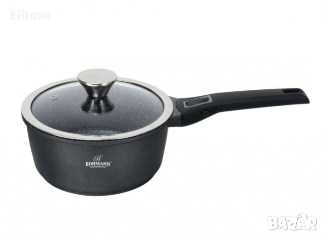 Касерола с капак Bohmann, 20см. 2.5л., Лят алуминий, Подвижна дръжка, Индукция, снимка 5 - Съдове за готвене - 52818850