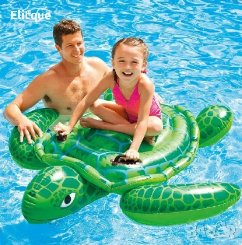 Детска надуваема костенурка за яздене Intex