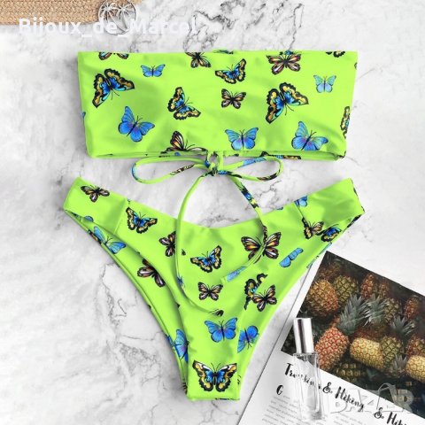 Бански Butterfly 4 Green - L размер, снимка 1