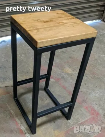 Комплект маса със столове от метал и дърво или метал с ПДЧ плотове в индустриален стил , снимка 13 - Маси - 49684977