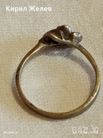 Винтидж сребърен пръстен с флорален мотив майстоска ръчна изработка 30070, снимка 8 - Пръстени - 52685892