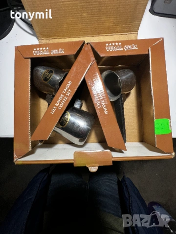 КОМПЛЕКТ ДЖЕЗВЕТА ЗА КАФЕ, снимка 2 - Сервизи - 53921695