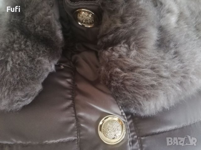 45 лв, дебело дълго яке с коланче, С голям пух на яката, M размер с точни размери, снимка 2 - Палта, манта - 38655858