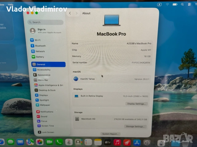 MacBook Pro 2020 M1, снимка 4 - Лаптопи за работа - 53011257