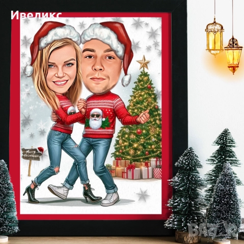 Коледна КАРИКАТУРА коледа , снимка 4 - Картини - 38731548