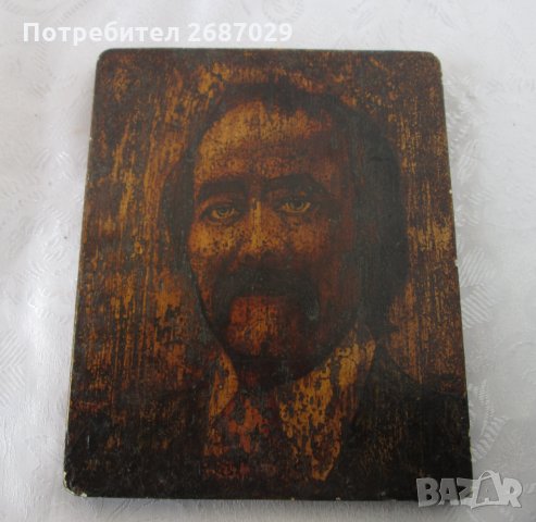 Разни: Пирография портрет, баба, дядо, поднос, портрет пирография, печат, снимка 3 - Декорация за дома - 31107078