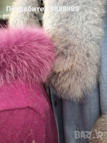 Продавам палта от алпака с яка от естествен косъм , снимка 6 - Палта, манта - 44713822