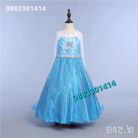 Рокля Елза Замръзналото кралство Frozen , снимка 15 - Детски рокли и поли - 34456068