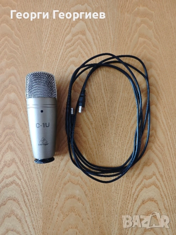 Кондензаторен микрофон Behringer C1-U (със стойка и поп-филтър), снимка 2 - Микрофони - 53336421