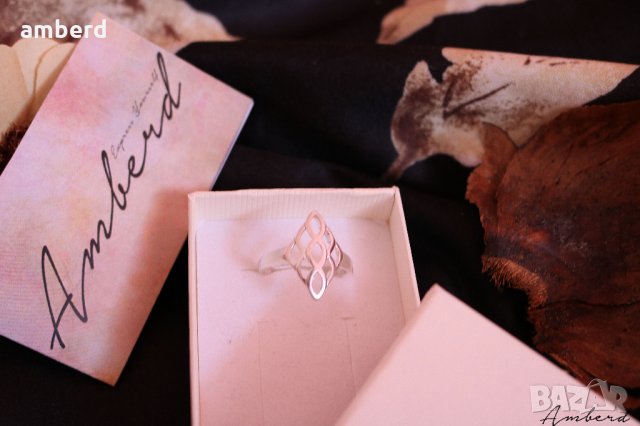 Сребърен пръстен PLR024, снимка 6 - Пръстени - 18690951