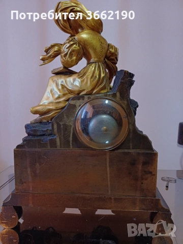 Бронзов каминен часовник, снимка 6 - Декорация за дома - 52585711