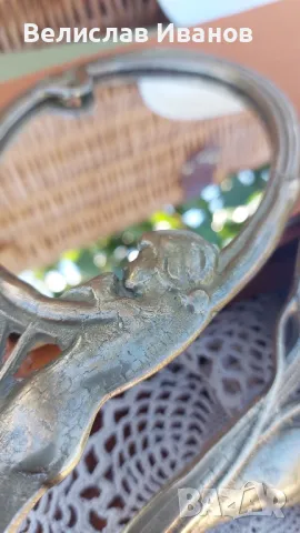 2 броя винтидж месингови огледалца в перфектно състояние., снимка 6 - Антикварни и старинни предмети - 47709571