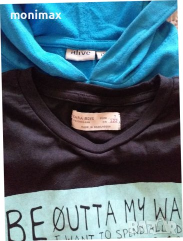 Лот дънки , суичър , блуза Zara 122 / 128, снимка 3 - Детски панталони и дънки - 38217286