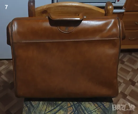 Кожена чанта тип куфар , снимка 3 - Куфари - 49473222