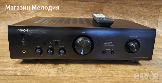 Усилвател Denon PMA-720AE с дистанционно – Премиум японски звук, Advanced High Current, снимка 10 - Ресийвъри, усилватели, смесителни пултове - 56191971