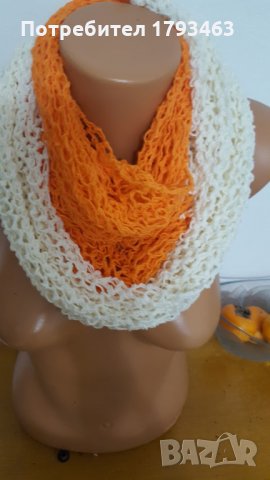 Ръчно плетен кръгъл шал, снимка 1