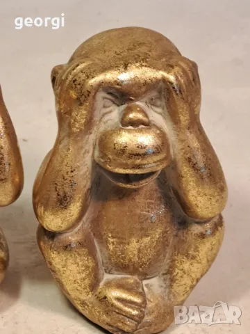 две керамични маймуни 19/5, снимка 2 - Декорация за дома - 49267073