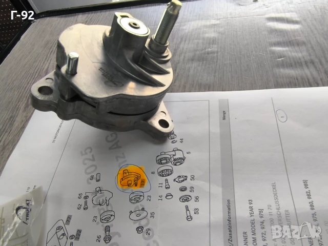 A1192001170/02.19.107**NEU**TRUCKTEC**MERCEDES-BENZ**ОБТЕГАЧ НА РЕМЪКА**OM119**, снимка 5 - Части - 51215894