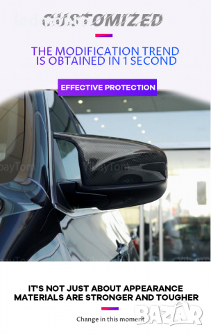 Капаци За Огледала X5 Капаци за огледала BMW X5 X6 E70 E71, снимка 4 - Части - 36482556