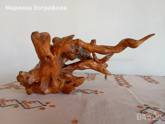 Скулптура, пластика от дърво в 4 ракурса, "Вечната гора", уникат, 1988 г., снимка 17 - Антикварни и старинни предмети - 47833100