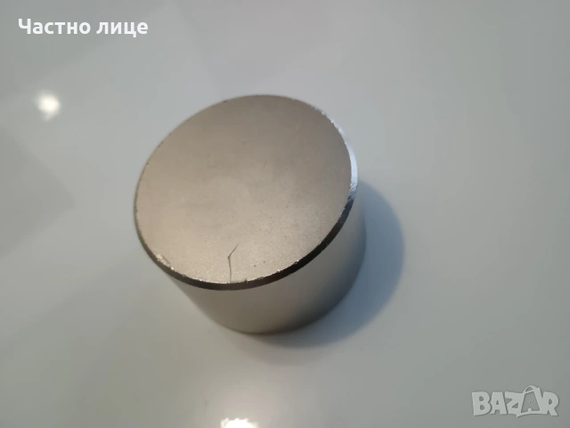 ПРОМОЦИЯ! Неодимов магнит с диаметър 50мм и височина 30mm, клас N52, снимка 4 - Други машини и части - 54245356