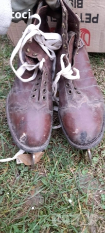 За колекционери винтидж кънки за лед много стари но запазени, снимка 3 - Антикварни и старинни предмети - 51704079