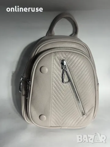 Дамска раница бежова, снимка 1