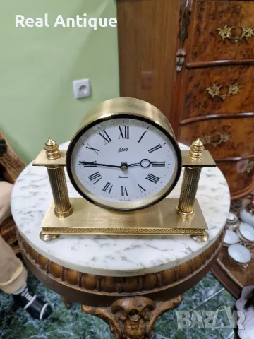 Рядък антикварен колекционерски немски настолен часовник Schatz , снимка 3 - Антикварни и старинни предмети - 49464868