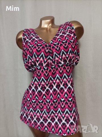 Queentex 54 Танкини /горнище на бански/за едра дама, снимка 3 - Бански костюми - 37101191