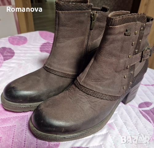 Боти на дебел ток, снимка 2 - Дамски боти - 52662736