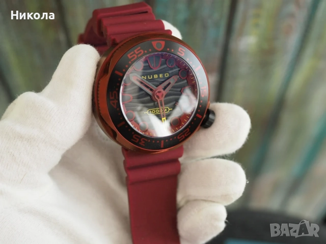 Nubeo VENTANA Dark Magma Automatic – Limited Edition – перфектно състояние, неносен, снимка 4 - Мъжки - 52348638