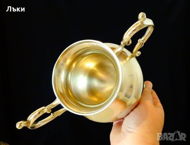 Бронзова захарница 850 мл.,790 гр.,барок, снимка 7 - Антикварни и старинни предмети - 30431900