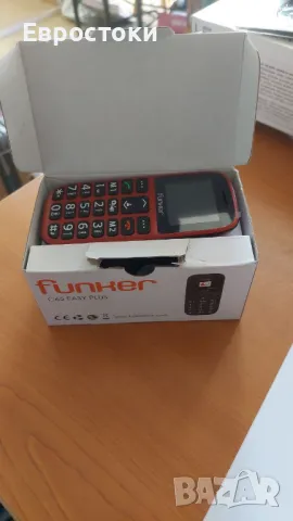 Funker C65 Easy Plus Мобилен телефон за възрастни хора със SOS бутон и зарядно устройство, снимка 3 - Други - 47961026